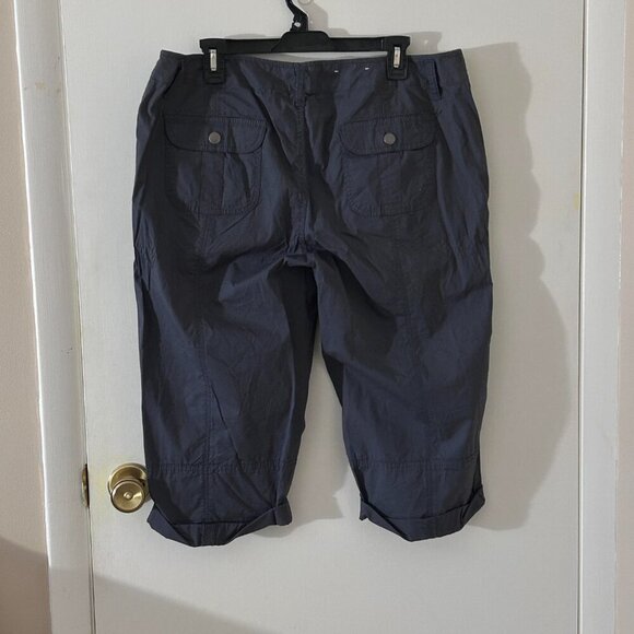 Apt. 9 Dark Gray Utility Skimmer Cuffed Pants Size 16P - Picture 3 of 6